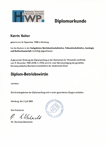 Diplom Betriebswirtin